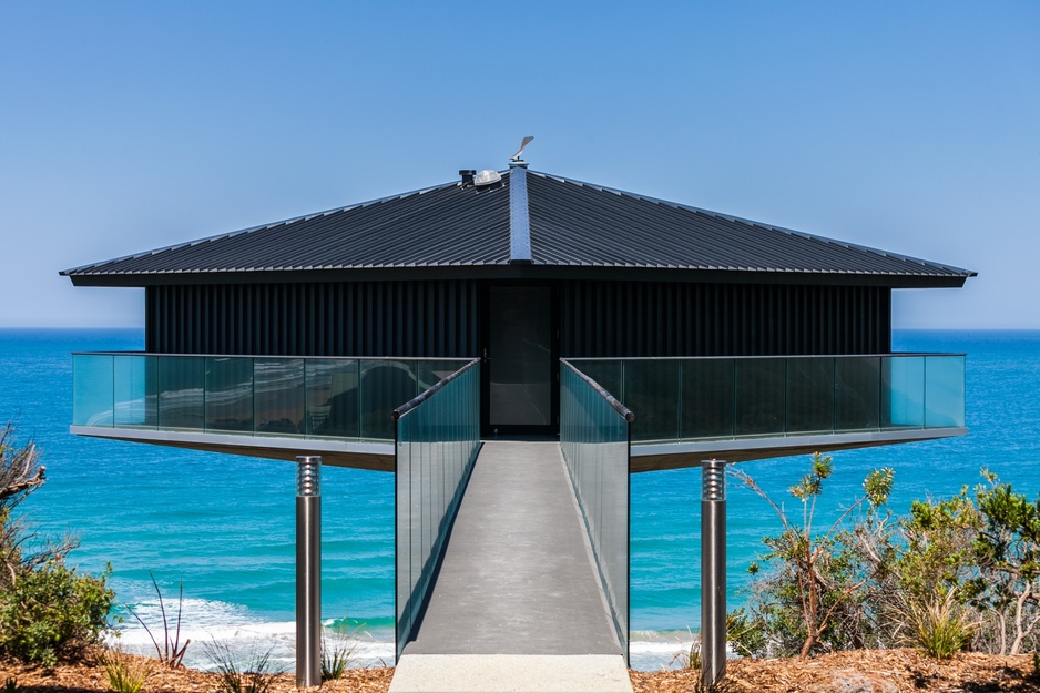 The Pole House Entrance by a Bridge