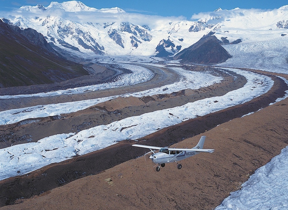 Flight Seeing in the Wrangell-St. Elias National Park