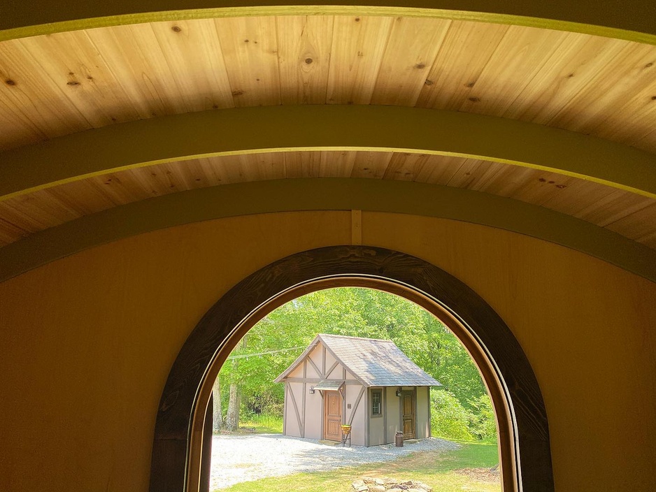 Forest Gully Farms Hobbit Hut View on the Outside