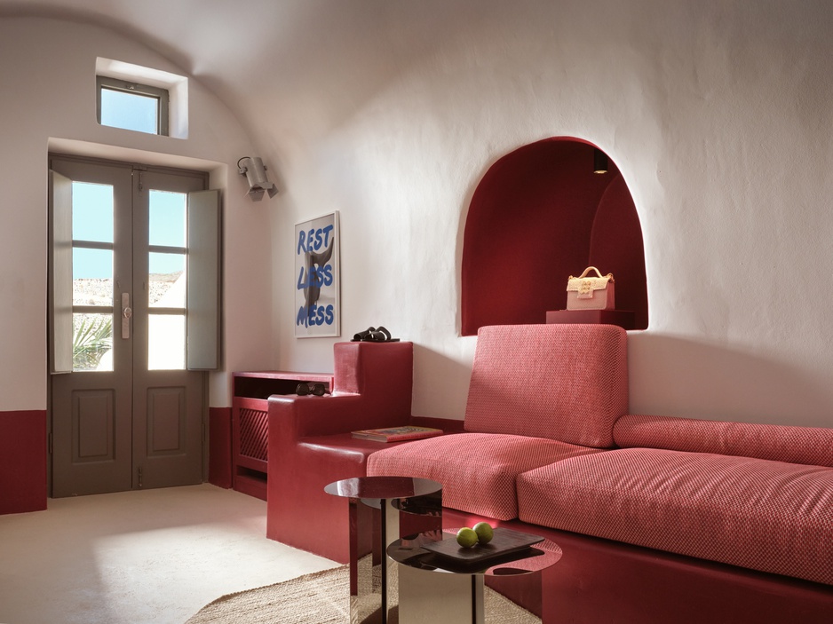 Neema Maison Finikia Santorini - Sandals Cove living room