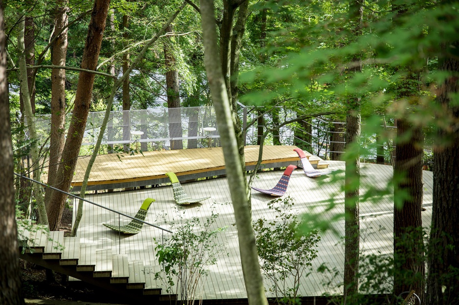 HOSHINOYA Fuji Cloud Terrace Lower Chill Terraces with Loungers