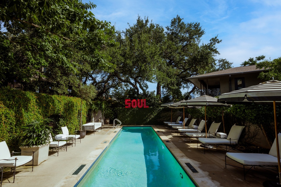 Hotel Saint Cecilia Pool & SOUL Sign
