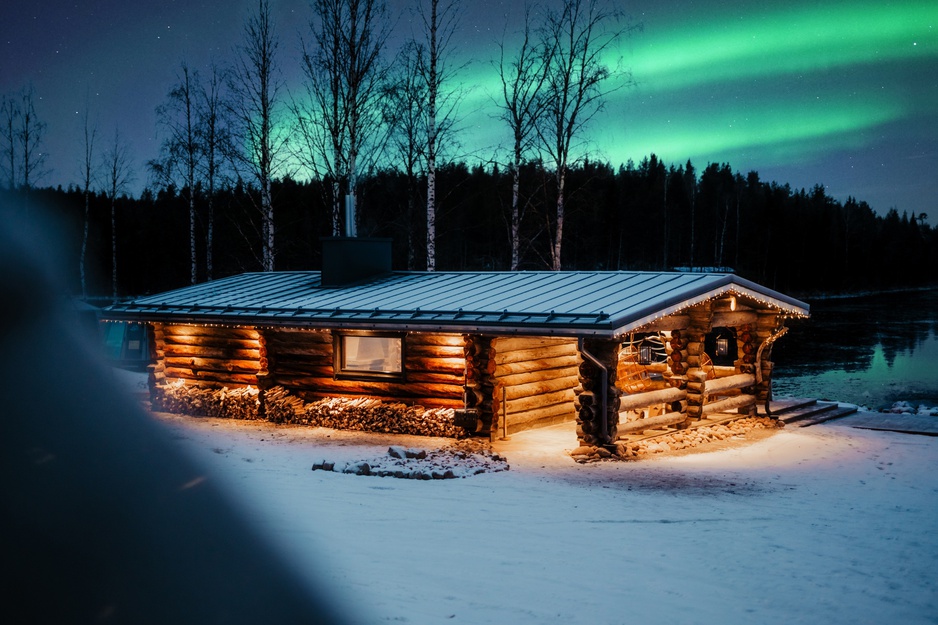 Aito Igloo & Spa Resort - Lakeside Sauna Log House