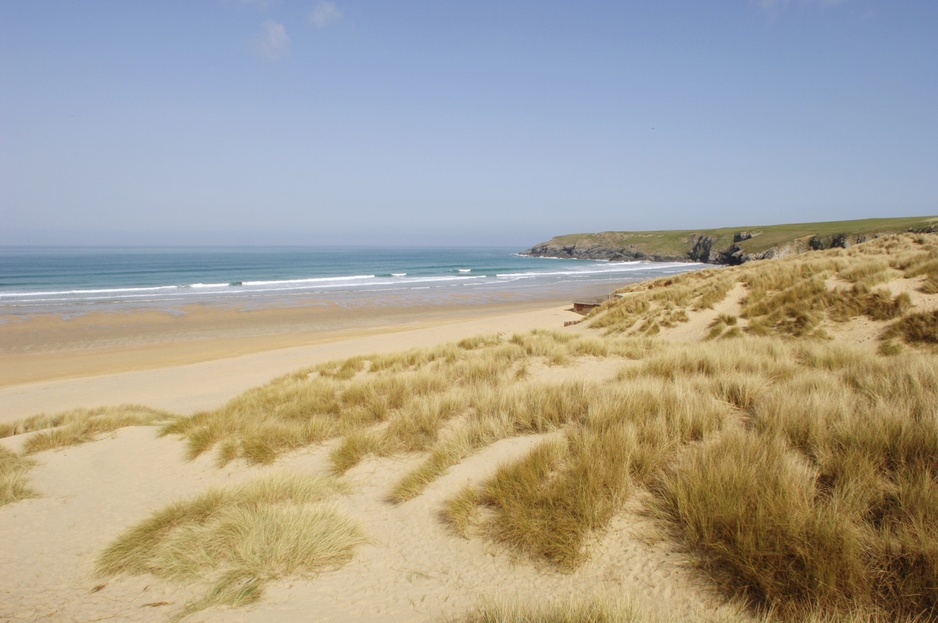 Perranporth sandy beach