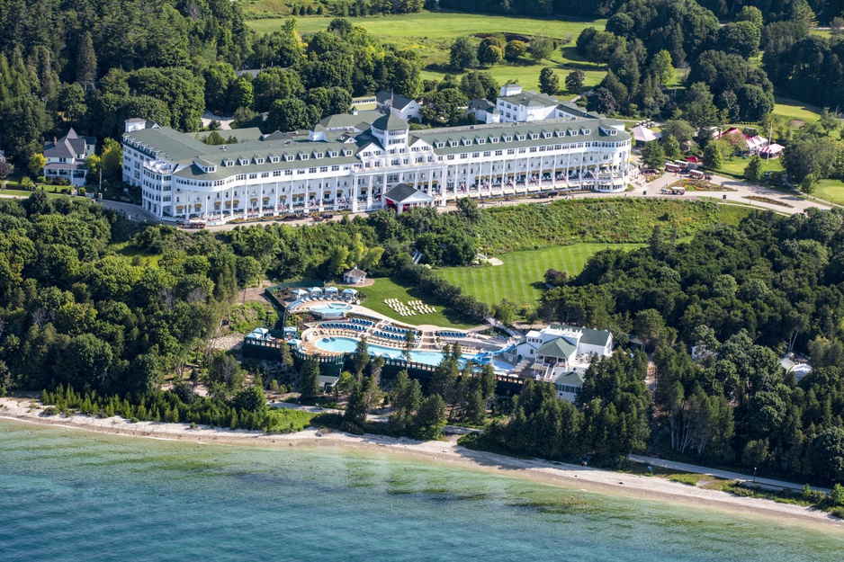Grand Hotel Exterior Aerial