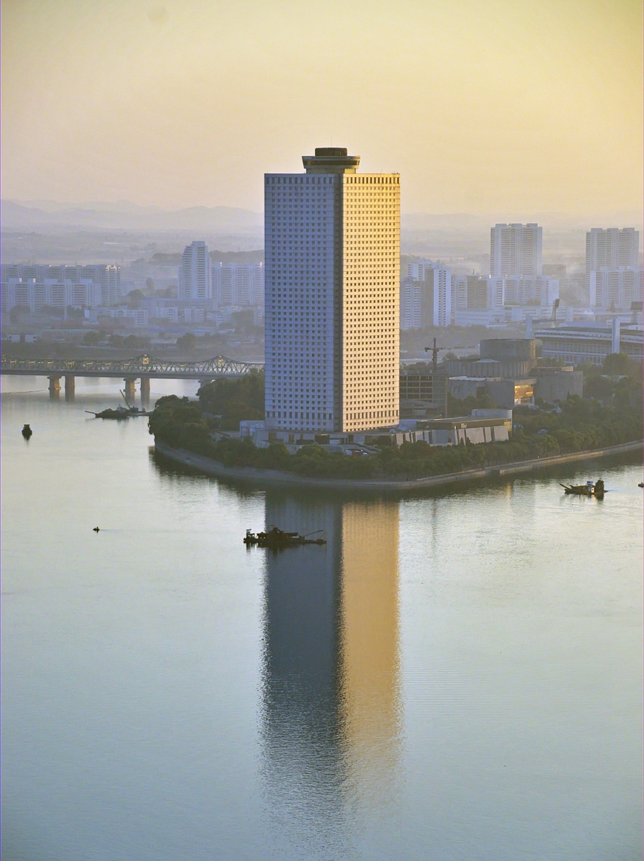 Yanggakdo International Hotel on an Island