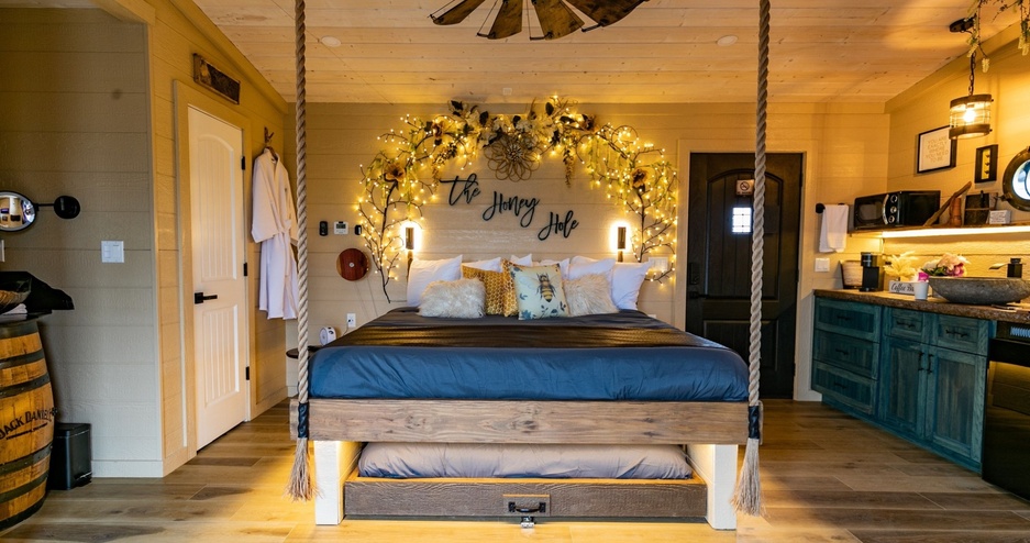 The Honey Hole Treehouse Bedroom