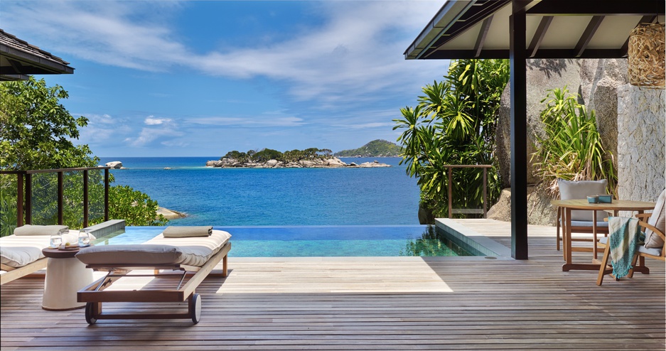 Six Senses Zil Pasyon Resort Hideaway Pool Deck