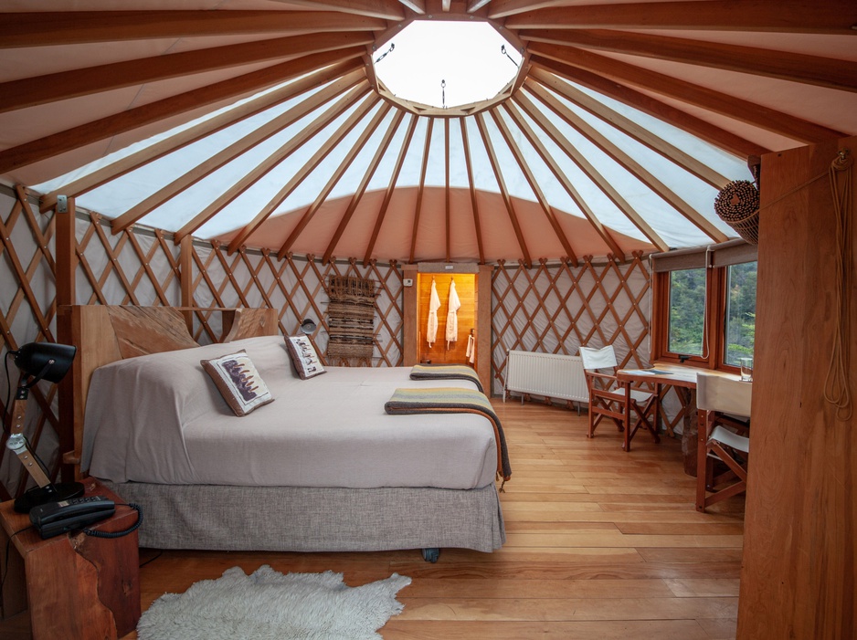 Patagonia Camp Deluxe Yurt Bedroom