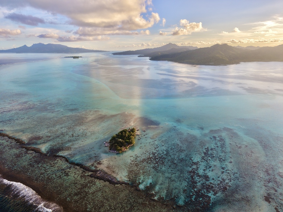 Eden Private Island Taha'a in the South Pacific Ocean