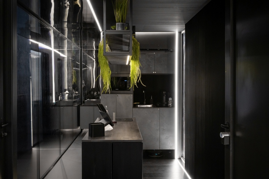 District Hive Interior Night Lights