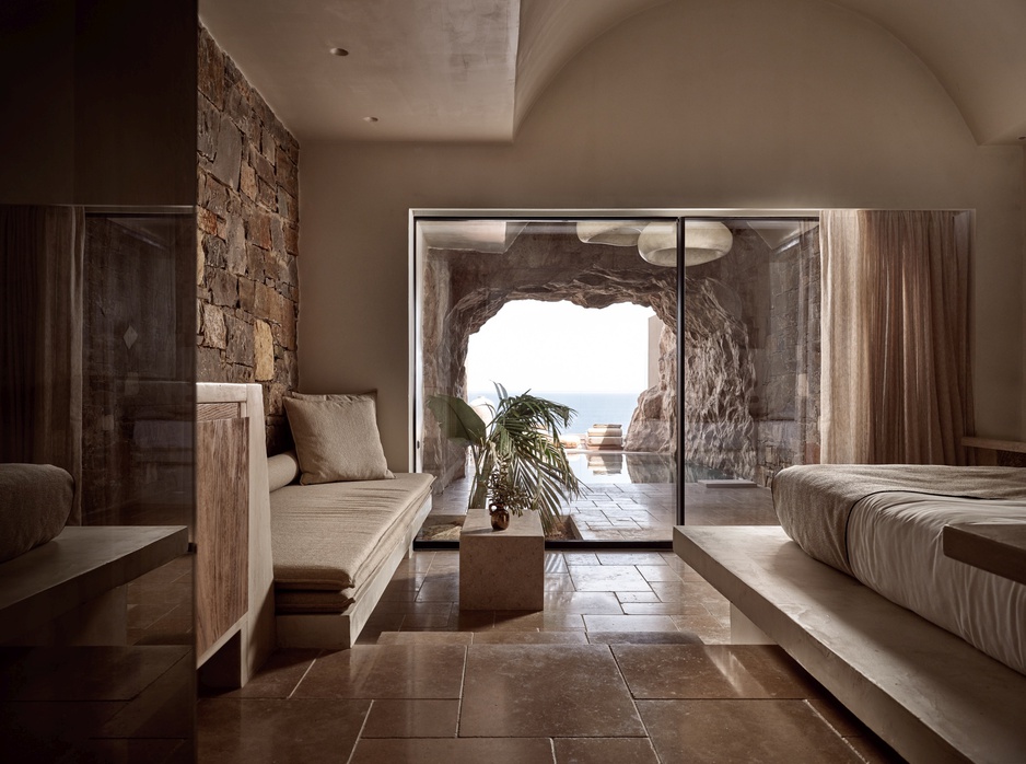 Acro Suites Resort Cave Suite Living Room