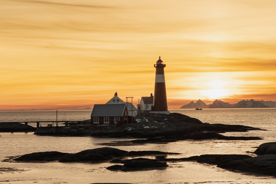Tranøy Fyr at Sunset