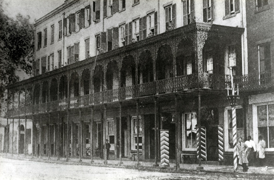 Marshall House Historic Black and White Photo