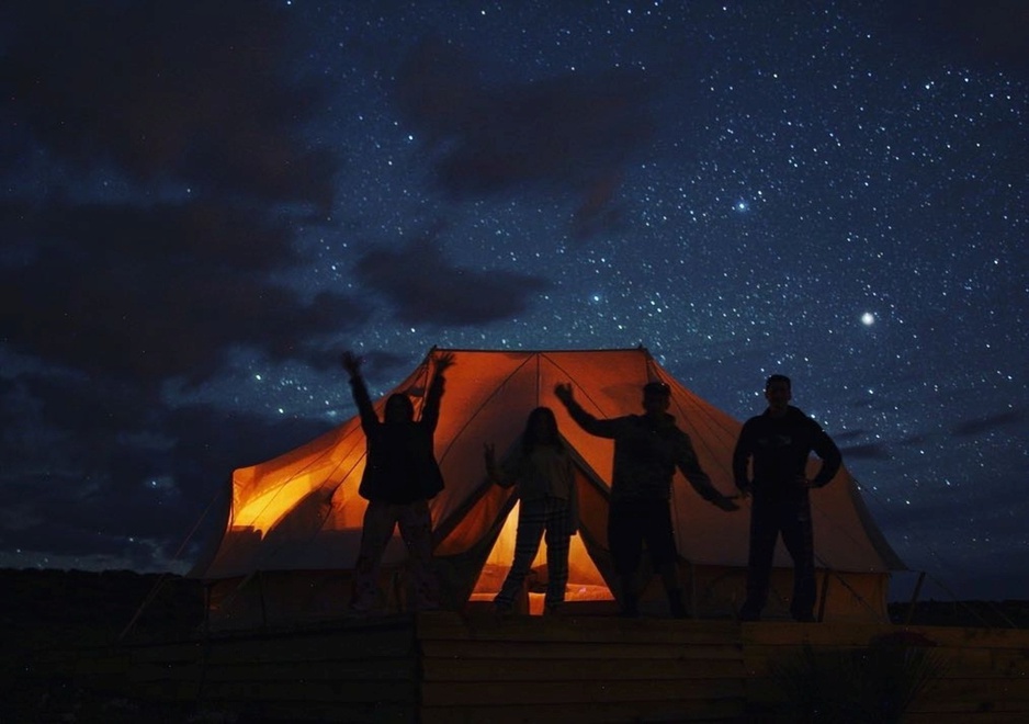 Shash Dine' EcoRetreat - Bell Tent Starry Night