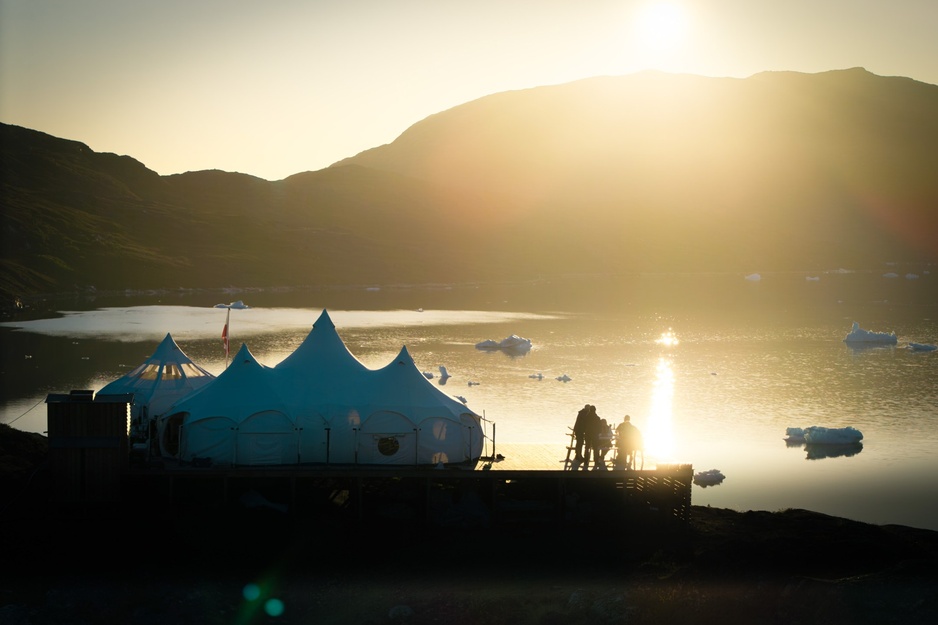 Camp Kangiusaq at Sunset
