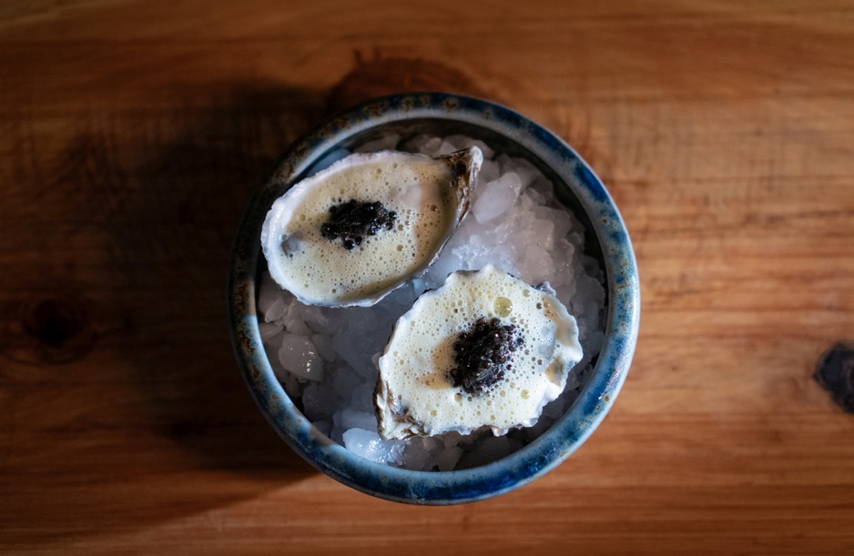 Treebones Resort Oysters with Caviar