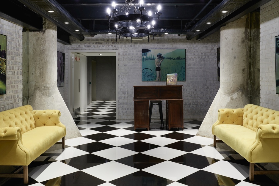 The Silo Hotel the vault lobby