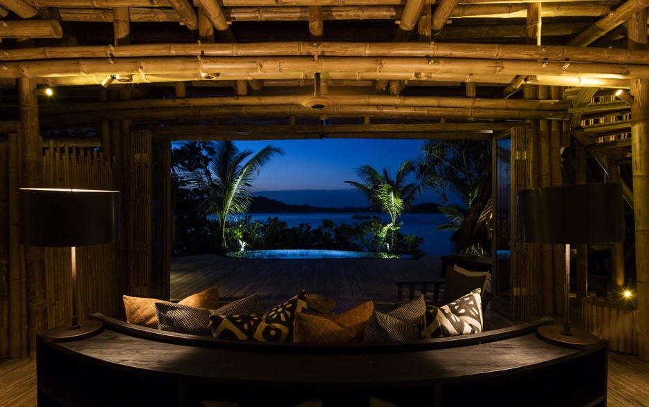 Cempedak Island Beach Villa Pool During Twilight