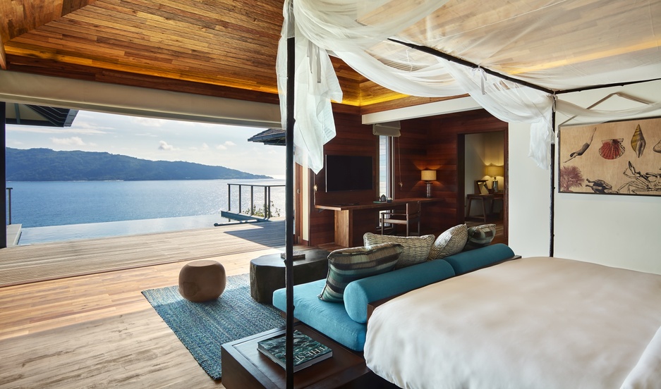 Six Senses Zil Pasyon Resort Panorama Pool Villa Bedroom