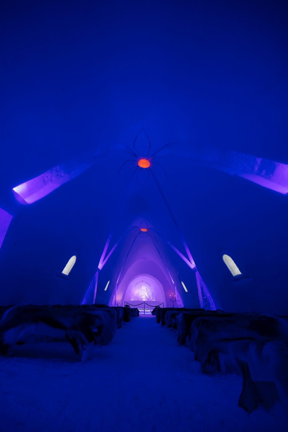Hunderfossen Ice Cathedral Interior