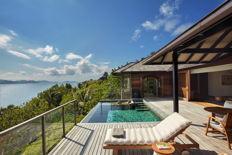Six Senses Zil Pasyon Resort Panorama Pool Villa Deck