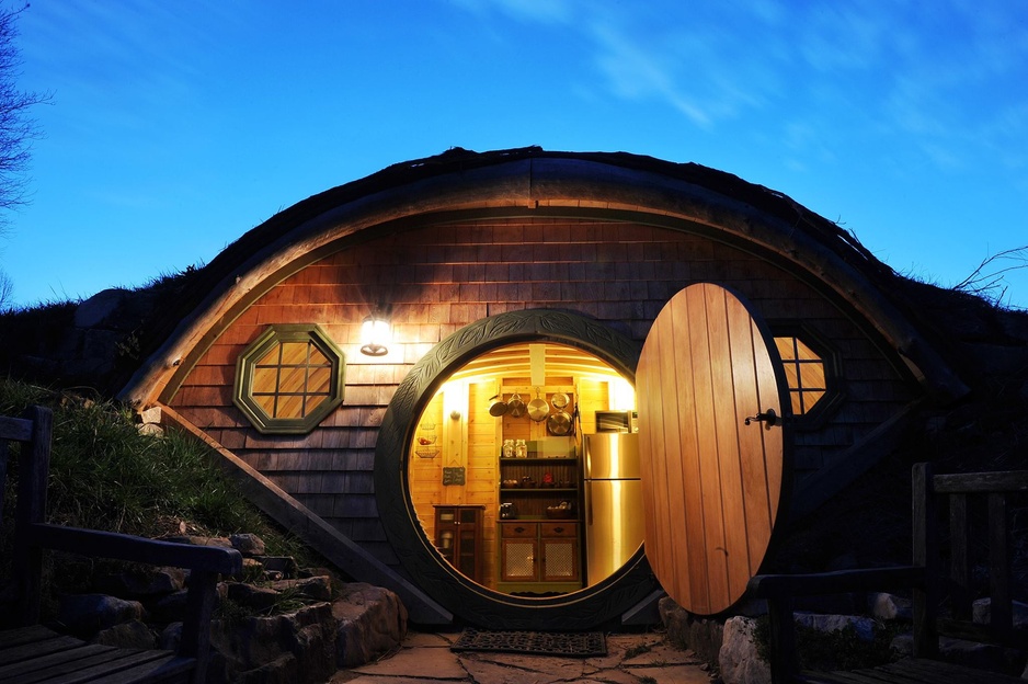 Forest Gully Farms Hobbit Hut Entrance