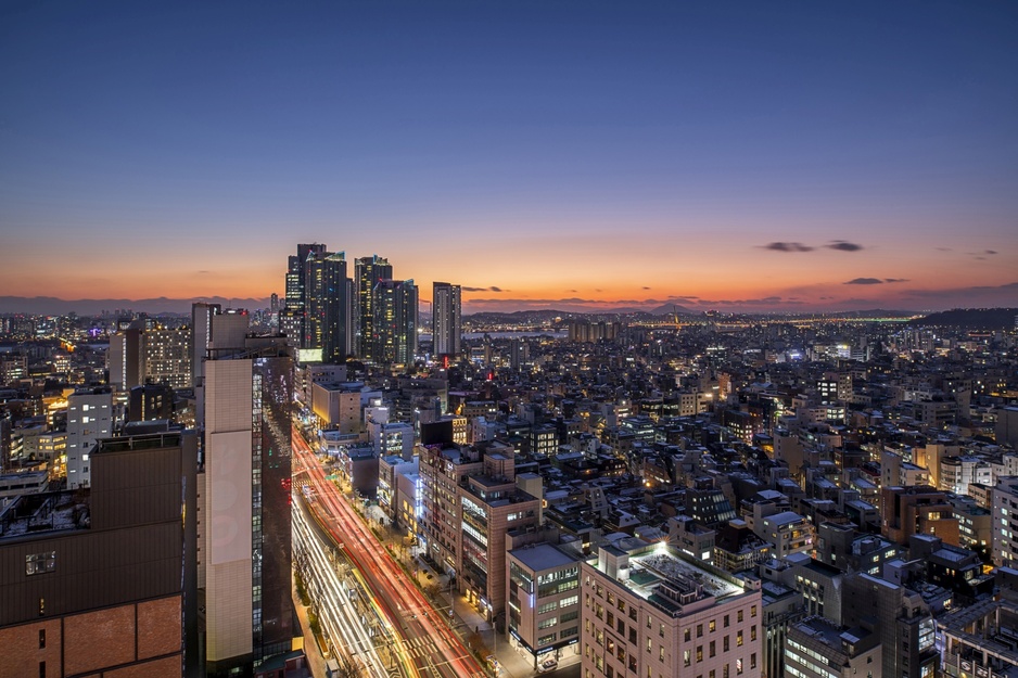 RYSE Hotel Seoul - City Panorama From the Rooftop Terrace