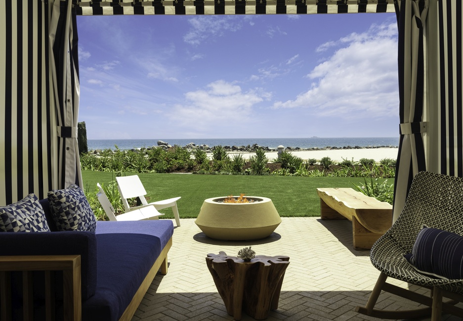 Hotel del Coronado Cabana Ocean View Terrace Fire Pit
