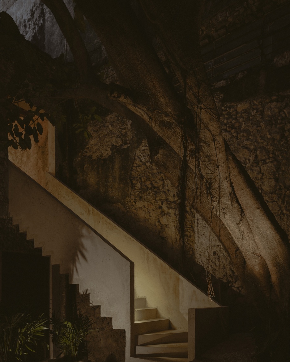 Hotel Sevilla, Mérida - Staircase with Plants