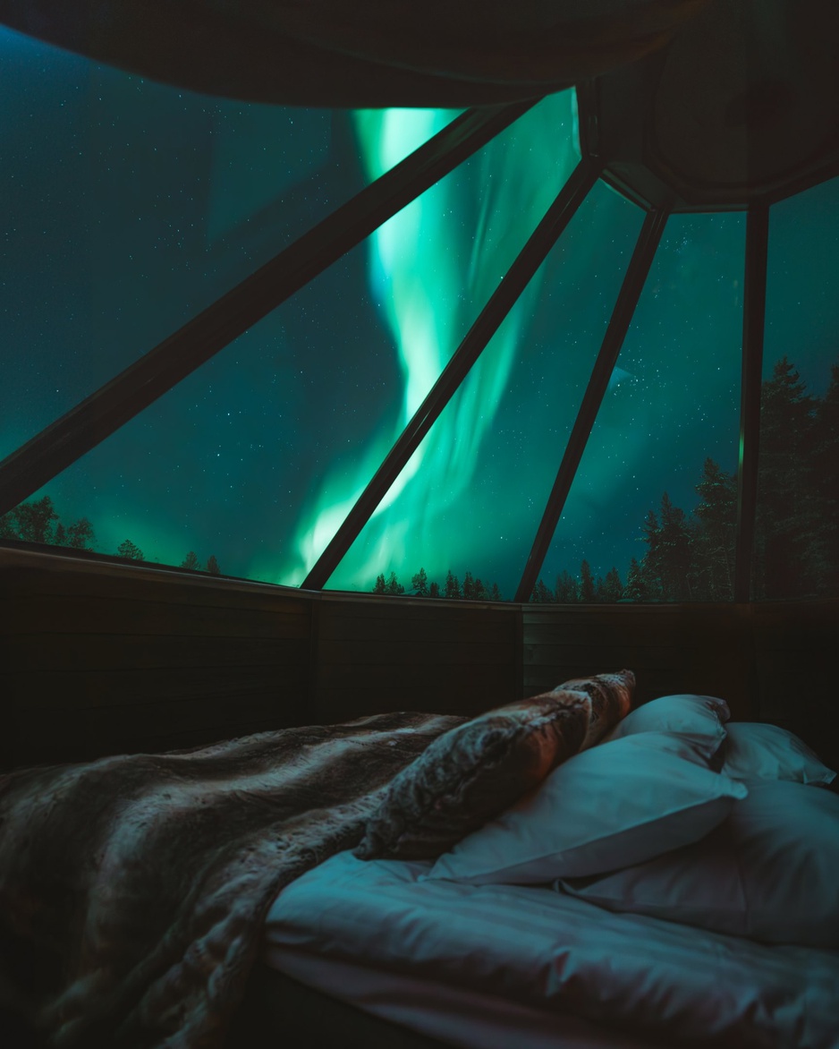 Apukka Resort Aurora Cabin King Glass Igloos Northern Lights