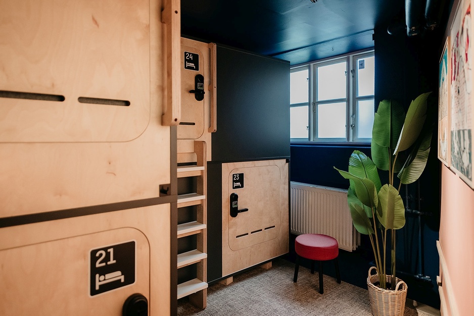 Capsule Hotel Copenhagen Closed Capsules