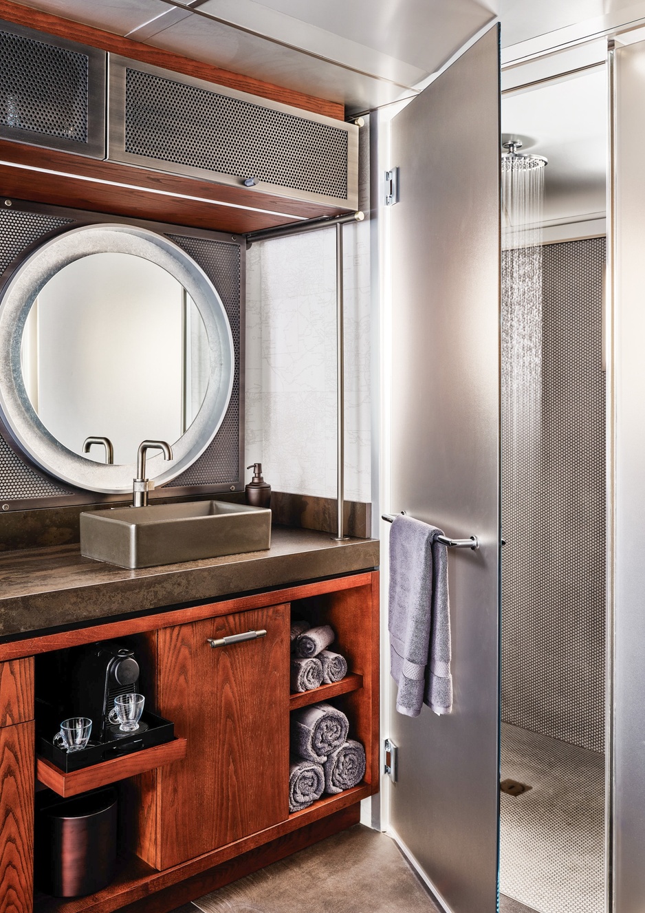 The Verb Hotel Vintage Trailer Bathroom