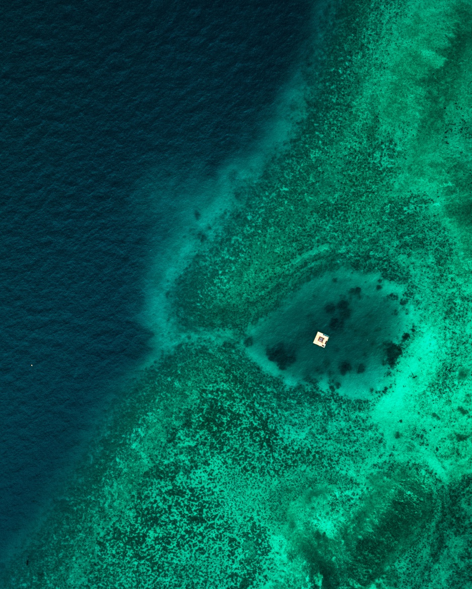 Floating room at The Manta Resort