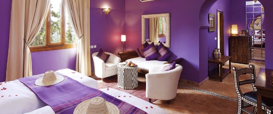 Kasbah Tamadot purple room