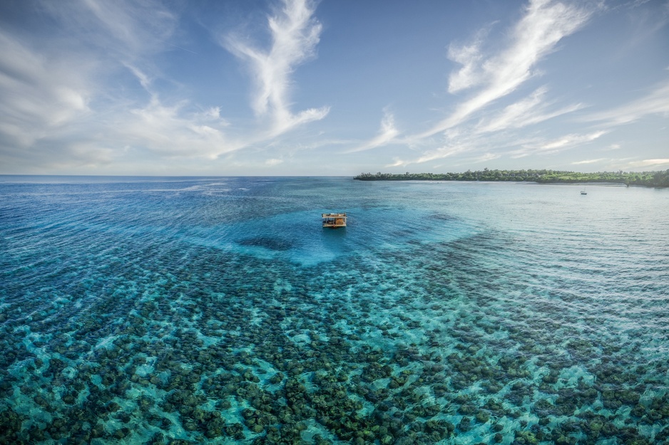 The Manta Resort aerial