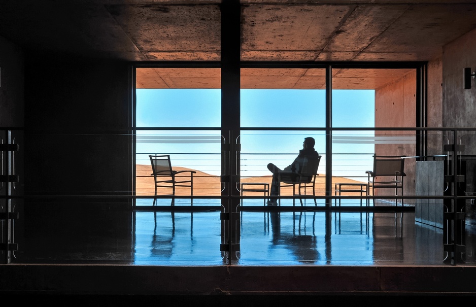 Relaxing at the Residencia