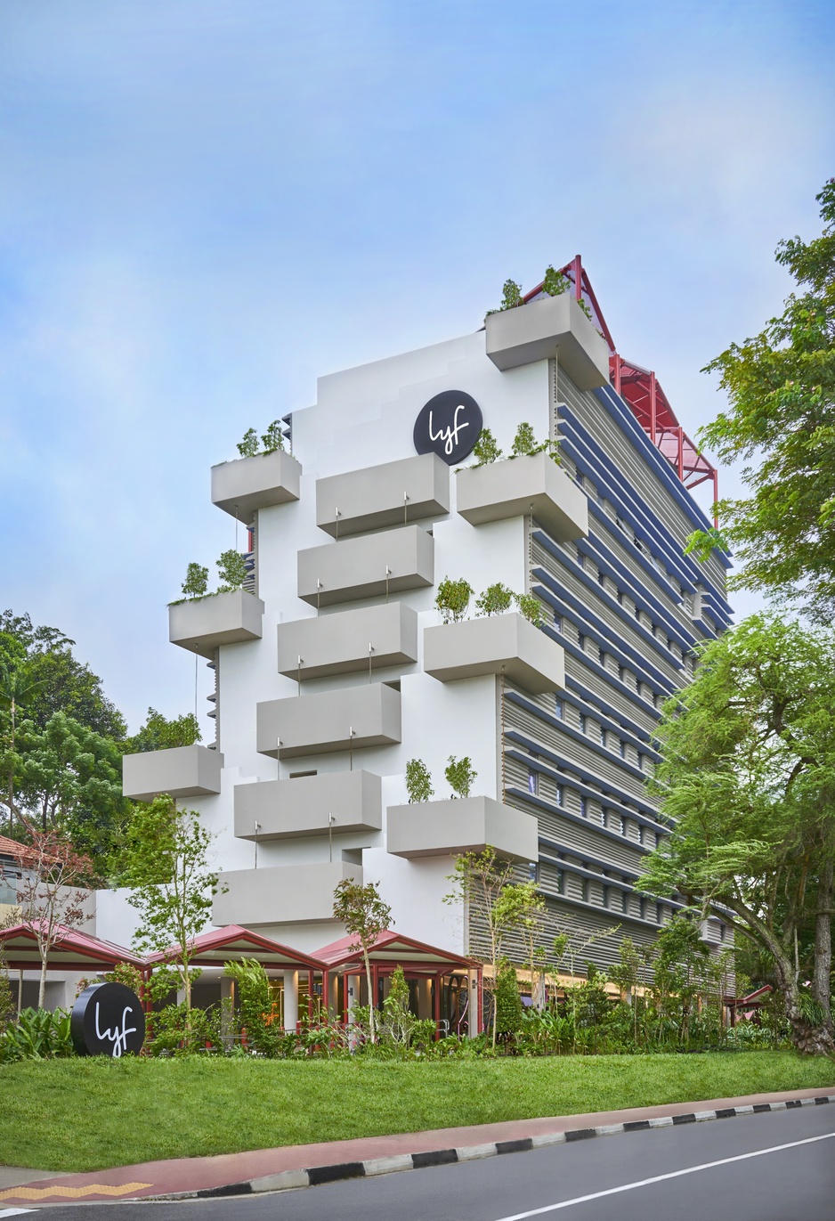 lyf one-north Singapore's Facade