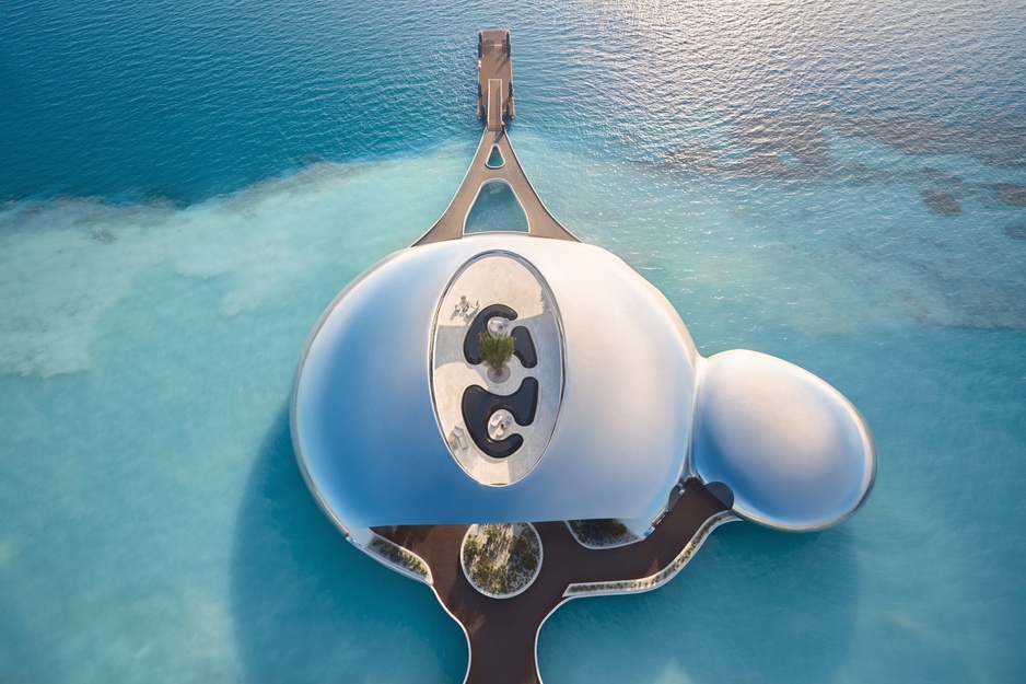Shebara Resort - Welcome Center From Above