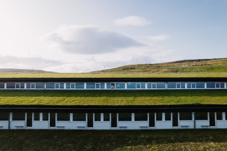 Hotel Foroyar's Green Facade