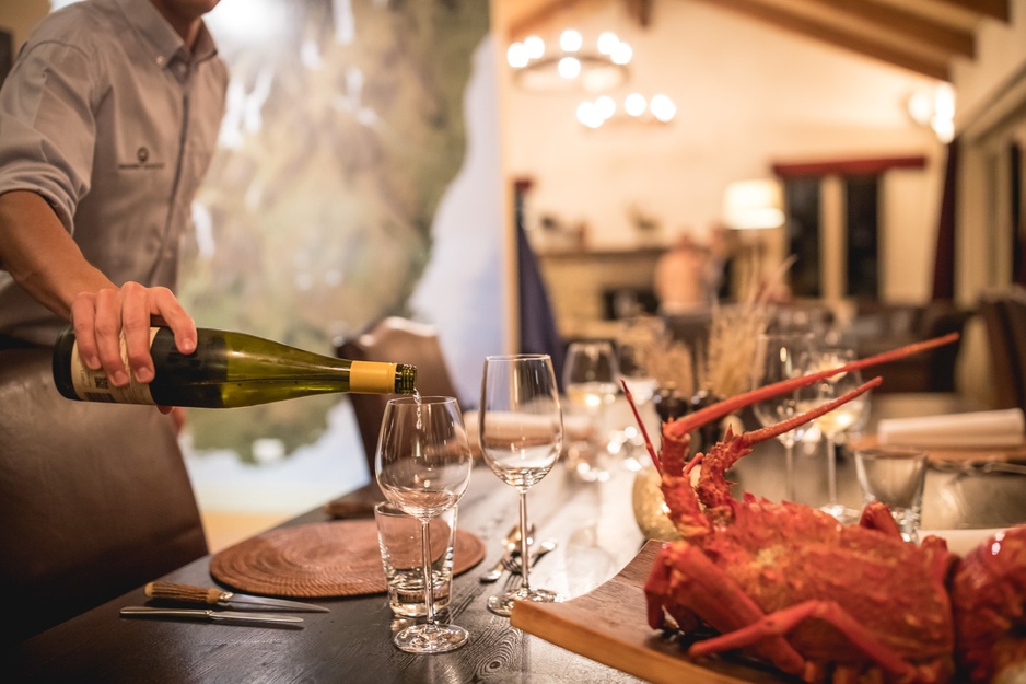 Minaret Station Alpine Lodge Luxurious Dinner