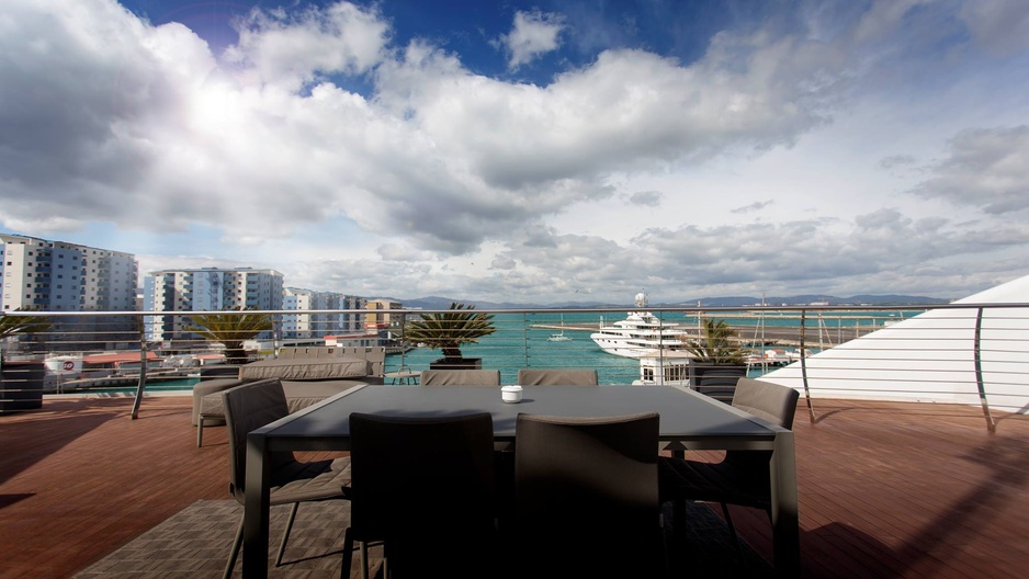 Sunborn Gibraltar Superyacht Penthouse Suite Terrace