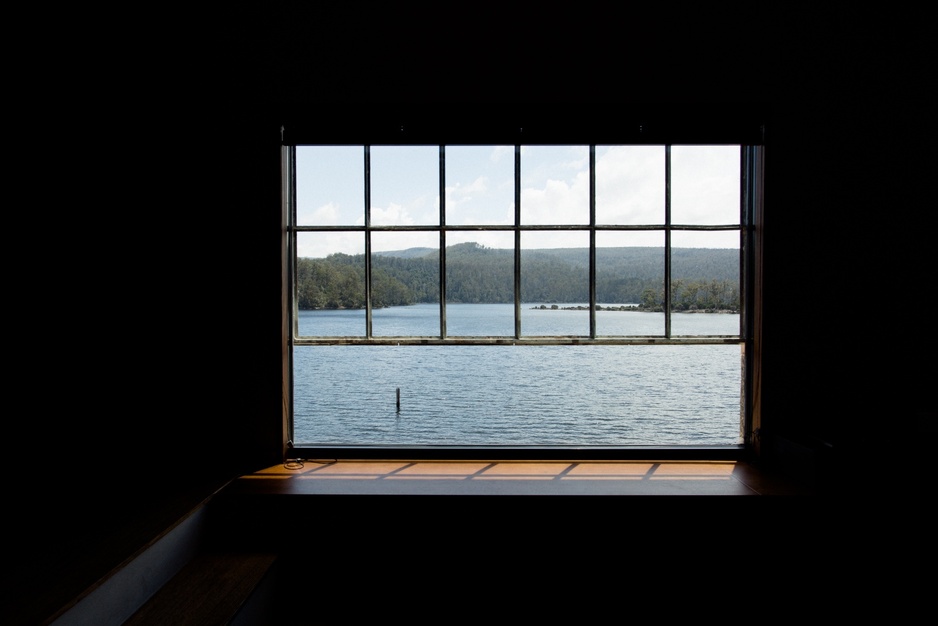 Lake view from the large window