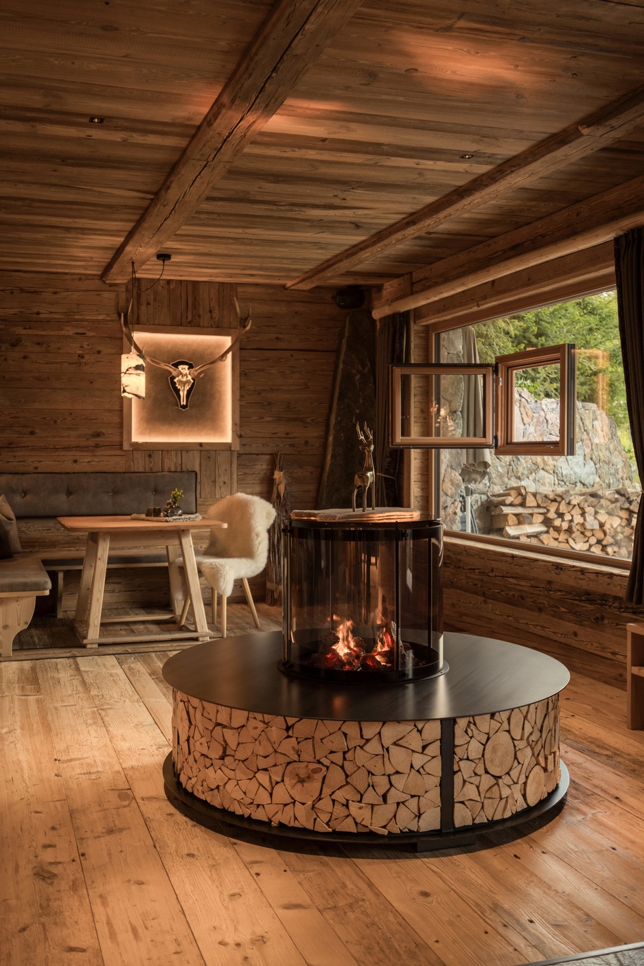 Chalet Resort Zu Kirchwies Forest Villa Living Room