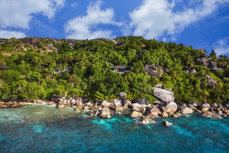 Six Senses Zil Pasyon Resort Aerial