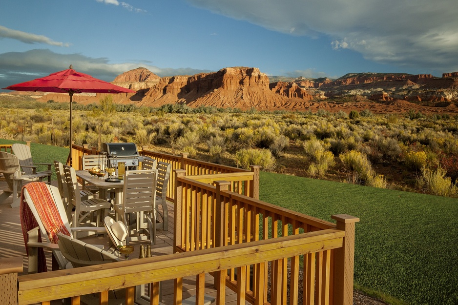 Capitol Reef Resort - Two Bedroom Cabin Deck