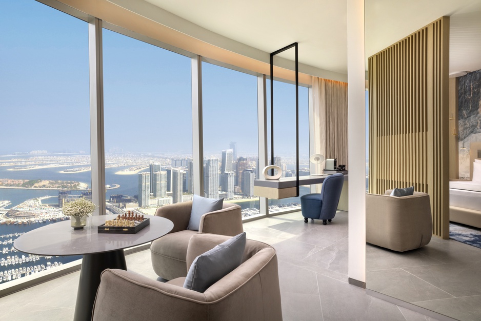 Ciel Dubai Marina Hotel Suite Living Room