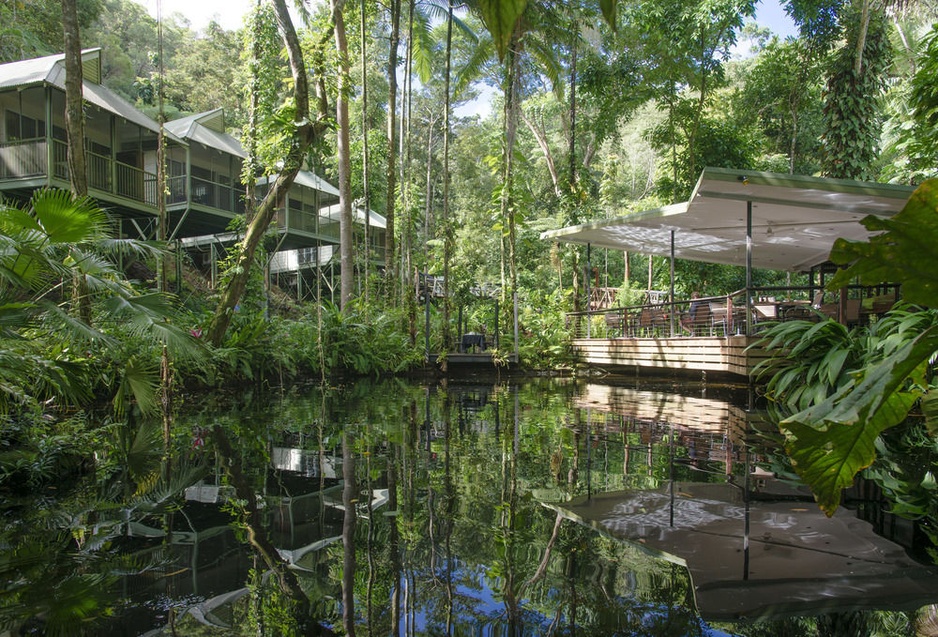 Daintree Eco Lodge sitting on fresh water