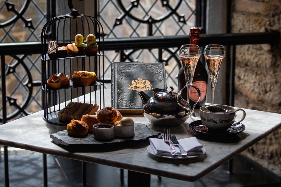 The Bodmin Jail Hotel After Dark Tea at the Champagne Bar