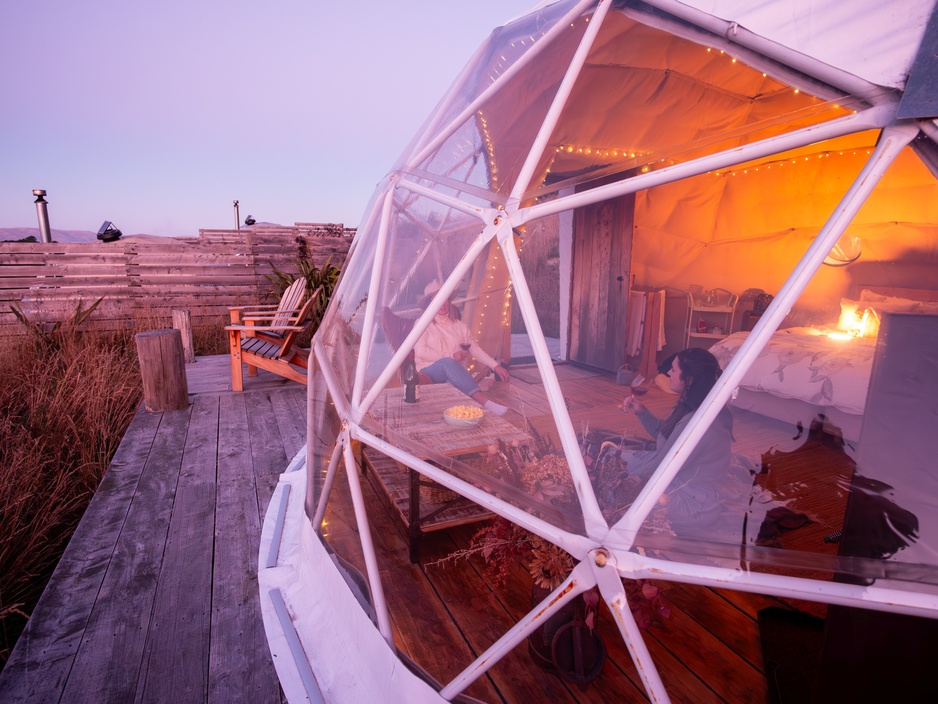 Valley Views Glamping Tent Exterior